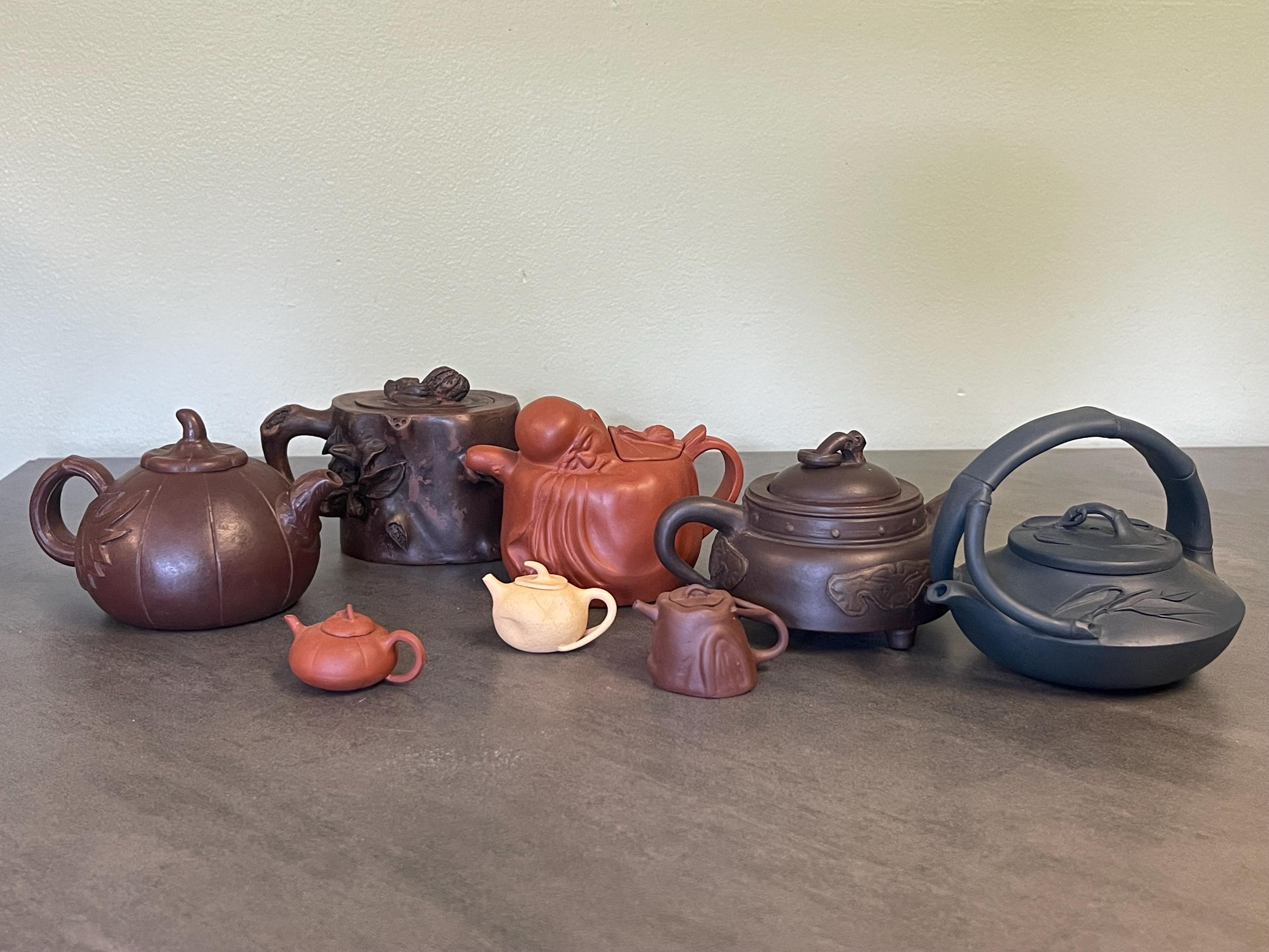 YIXING CLAY Teapot…zisha…hand Crafted…tree Stump Design