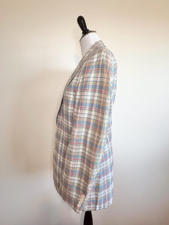 Vintage 70s Men’s India Madras Blazer Sport Coat … - image 11