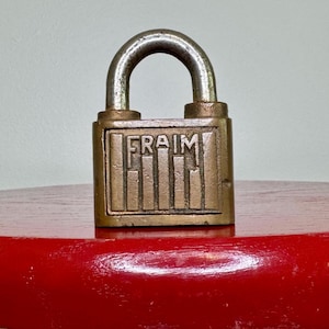 Antiek FRAIM-hangslot Vintage slot Collectible Zeldzaam Geen sleutel