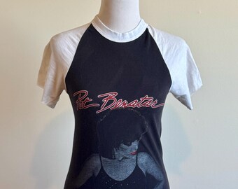 Vintage 80s Pat Benatar Crimes Of Passion Concert Tee Raglan XS S
