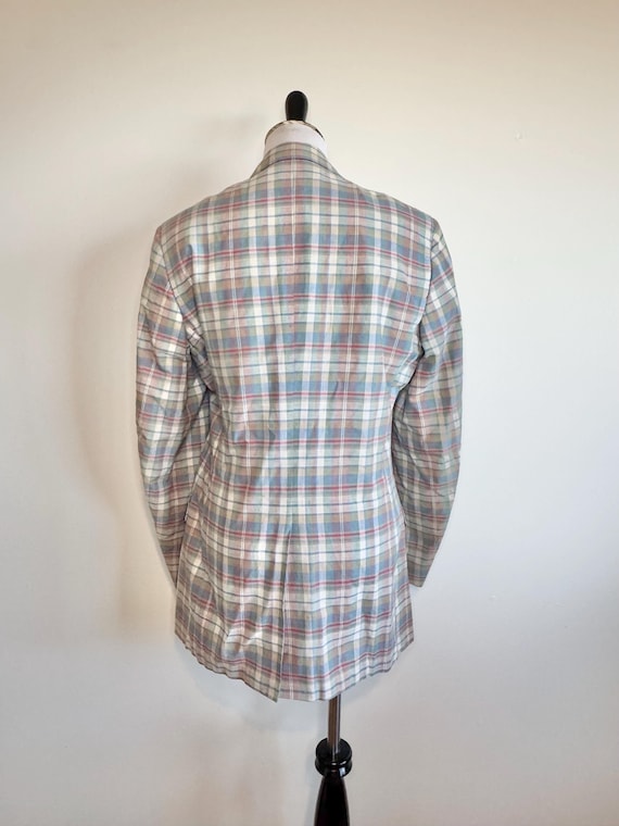 Vintage 70s Men’s India Madras Blazer Sport Coat … - image 15