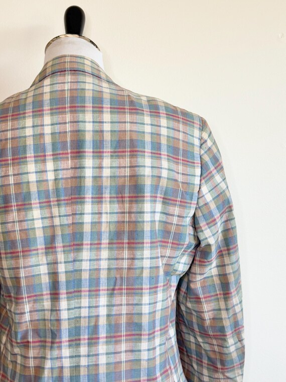 Vintage 70s Men’s India Madras Blazer Sport Coat … - image 8