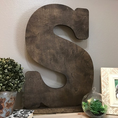 Choose Your Letter Large Wooden Letter Cutout 12 Etsy