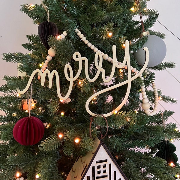 Christmas Tree Words Etsy