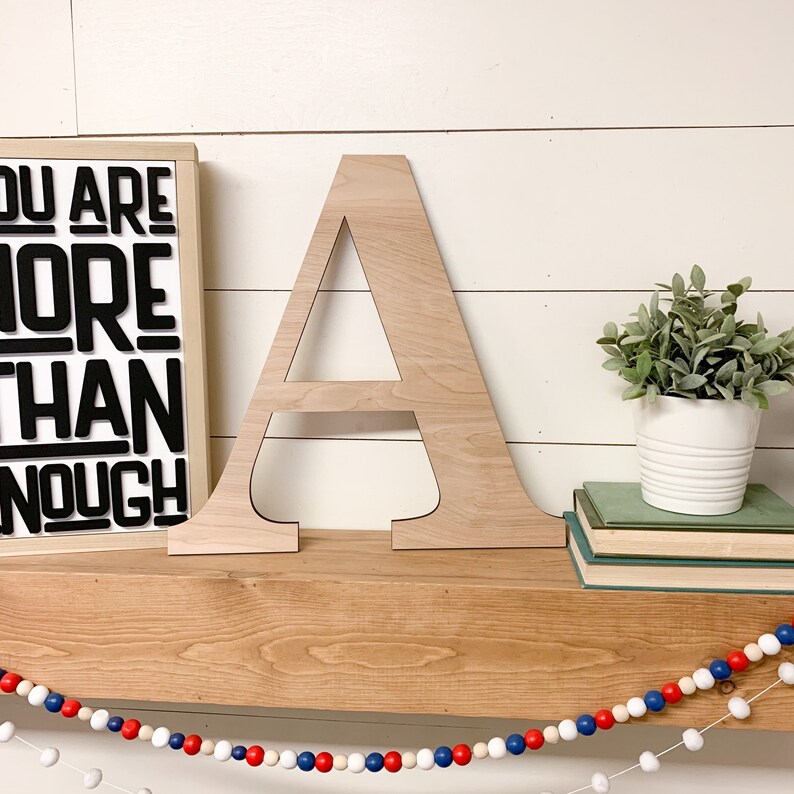 Oversized Wood Letters 16 Wooden Letters SALE Large Etsy