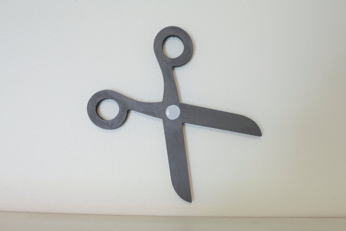 Scissors Wood Cutout Scroll Cut Wood Scissors Craft Room Etsy
