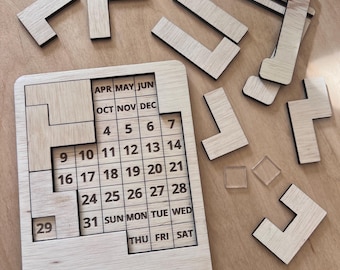 2026 Calendar Puzzle, A Puzzle Everyday, Coffee Table Decor, Jigsaw Puzzle, Infinite Puzzle