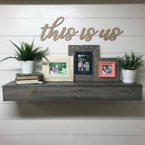This is us wood word cutout, Wooden letters, Laser Cut Word, Gallery Wall Decor, fall home decor image 5