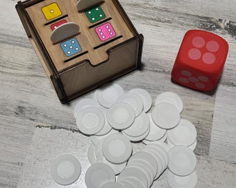 Chip Drop Dice Game: Family Fun, Stocking Stuffer
