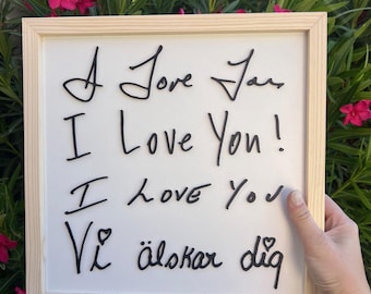 Custom Handwriting Sign: Memorial Keepsake Gift