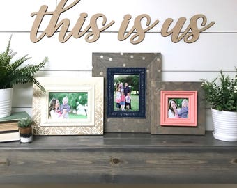 This is us wood word cutout, Wooden letters, Laser Cut Word, Gallery Wall Decor, fall home decor