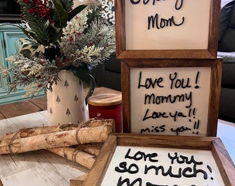 Custom Handwritten Sign: Memorial Keepsake Gift