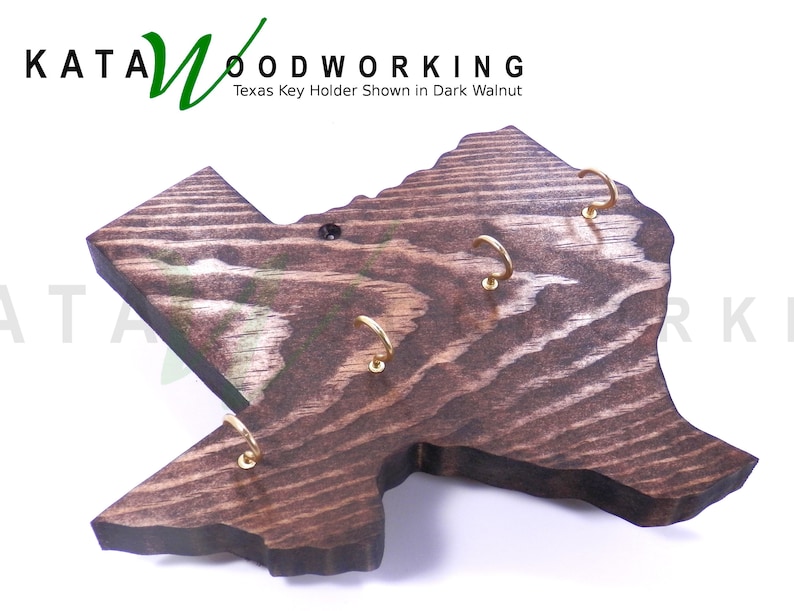 Handmade Texas Wood Key Holder: State Pride Wall Decor - Etsy