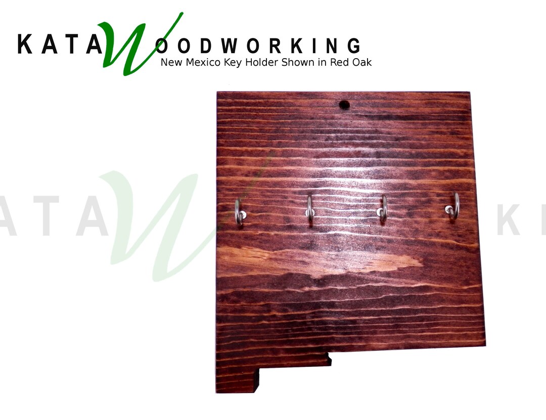 State Key Rack Handmade New Mexico State Wood Key Holder: Wall Mount Key Rack - Etsy