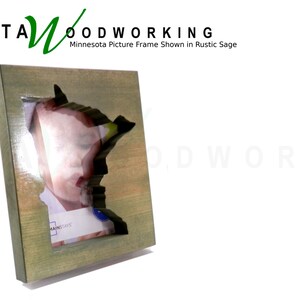 Minnesota State Shaped Picture Frame - Vikings Photo Frame - 5