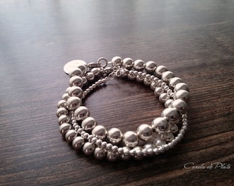 Ensemble de 3 bracelets en perles
