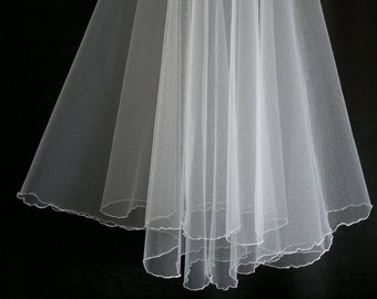 White Wedding Veil, Two Layers