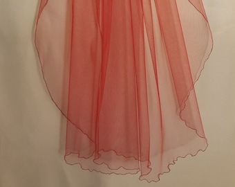 Red Wedding Veil