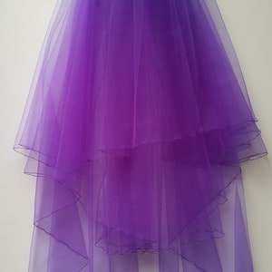 Purple Wedding Veil, Three Layers. - Etsy