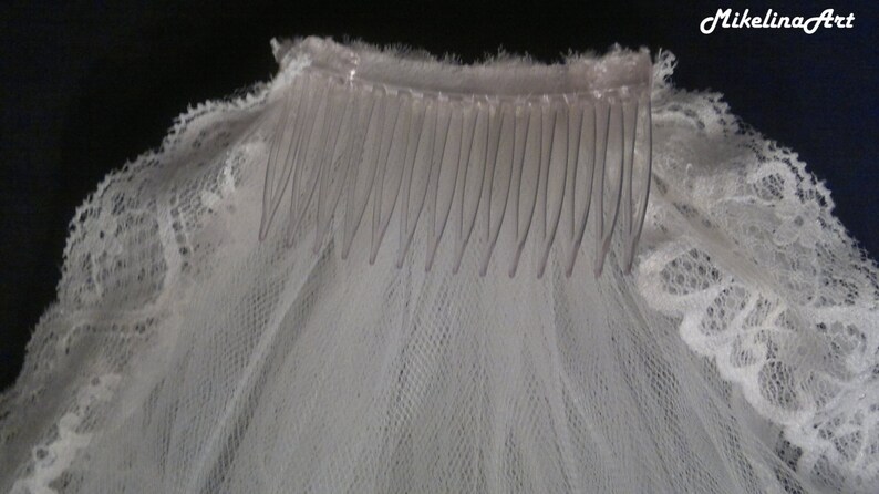 Cathedral Veil, Two Layers, Ivory image 3