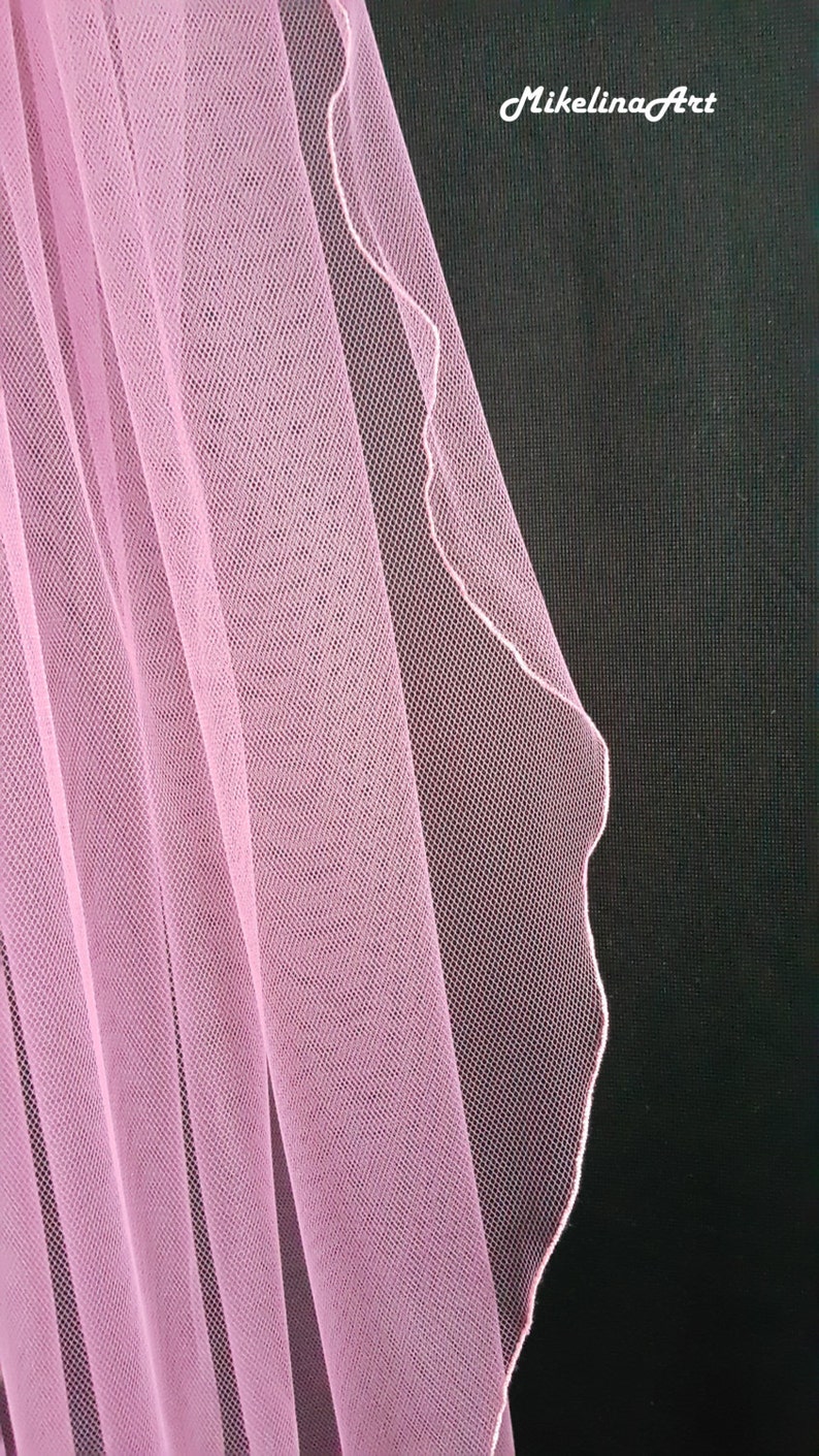 Pink Wedding Veil image 2