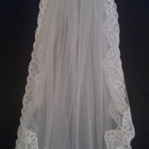 Cathedral Veil, Two Layers, Ivory image 2