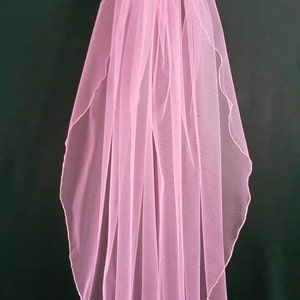 Pink Wedding Veil image 1