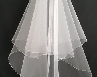 White Wedding Veil, Two Layers