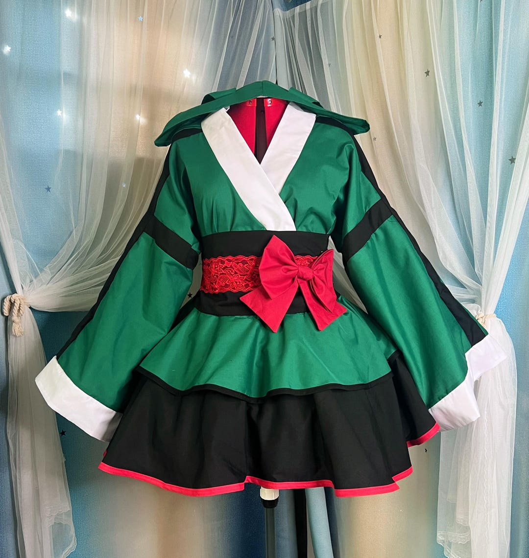 Crying Hero Cosplay Kimono Dress My Hero Deku Lolita Canada