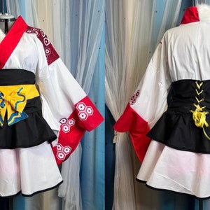 Inu Demon Dog Cosplay Kimono Dress Lolita Sesshomaru