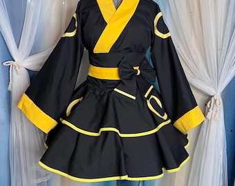 Pokemon Umbreon Cosplay Kimono Dress eeveelution gijinka Lolita