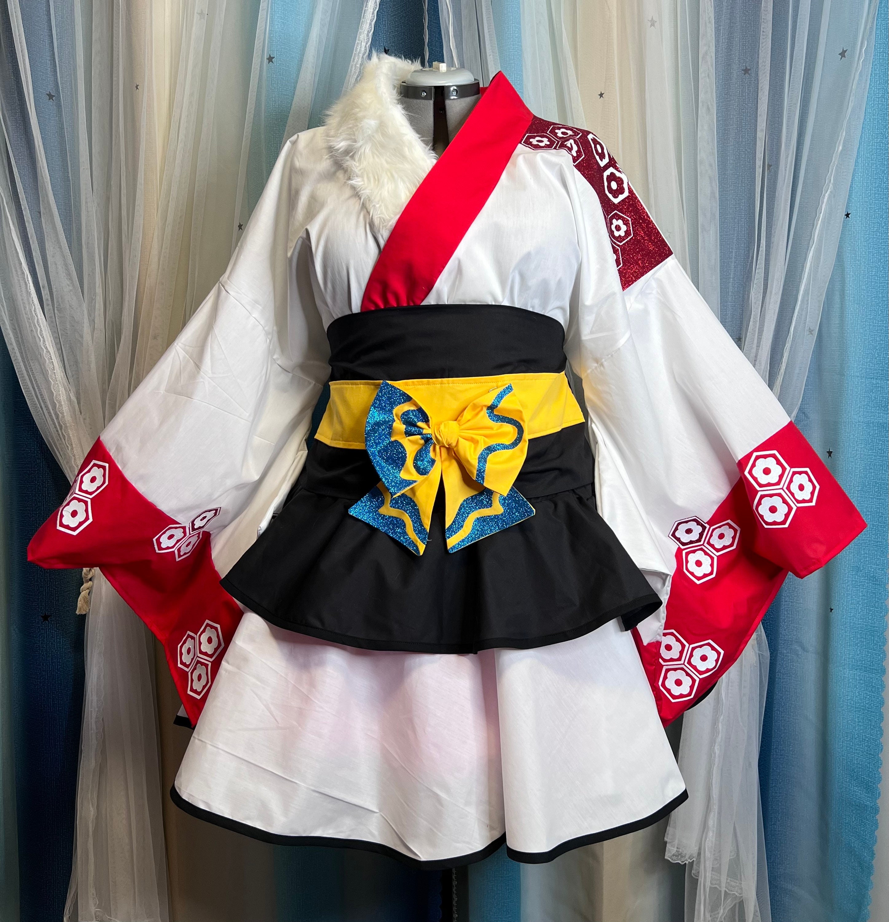 Inu Demon Dog Cosplay Kimono Dress Lolita Sesshomaru Etsy