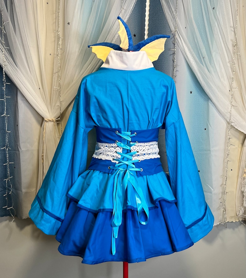 Pokemon Vaporeon Cosplay Kimono Dress Gijinka Eeveelutions - Etsy