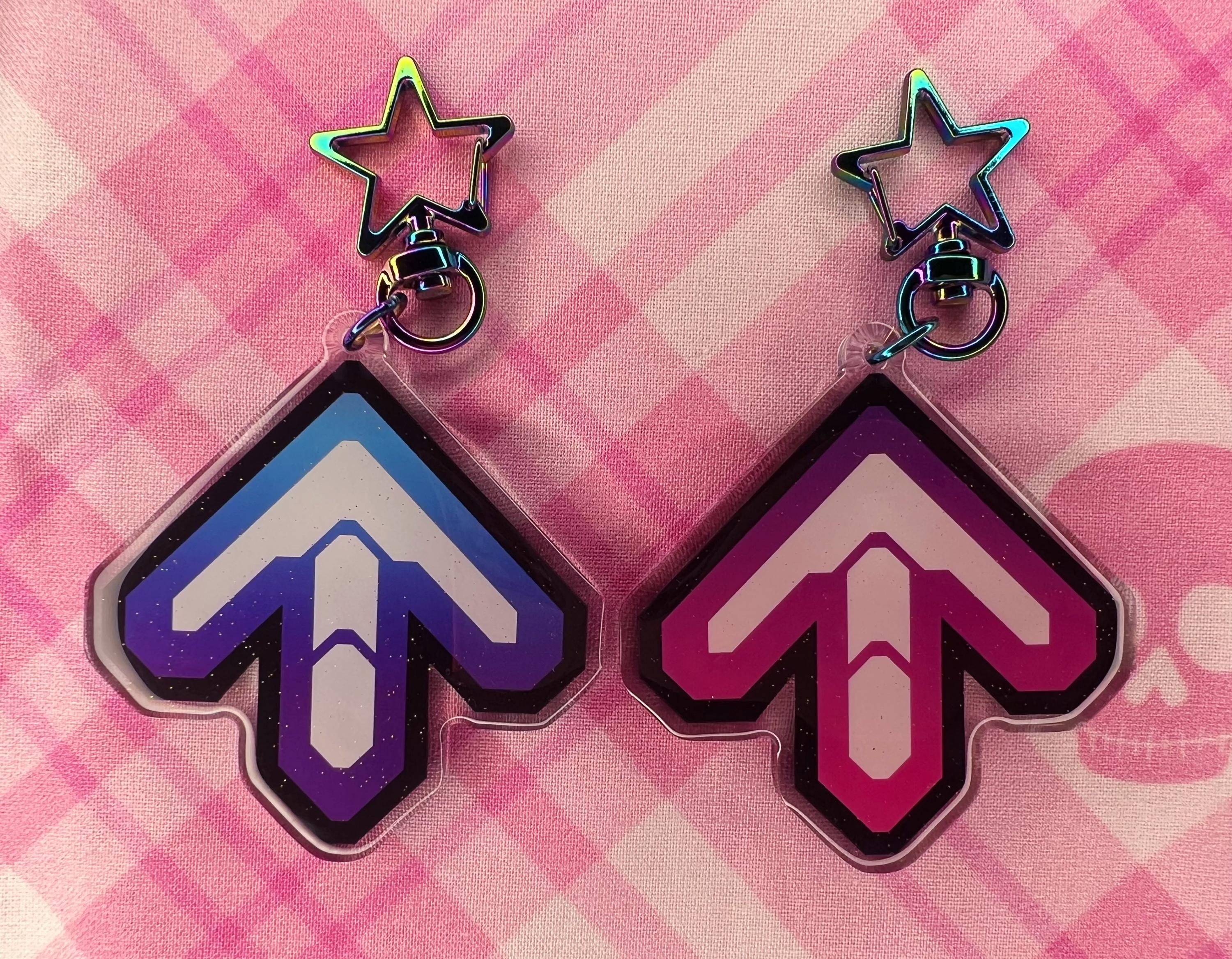 ダンスダンスレボリューション キーホルダー ４種セット DDRダンスゲーム矢印レインボーグリッターキーチェーン - Etsy 日本