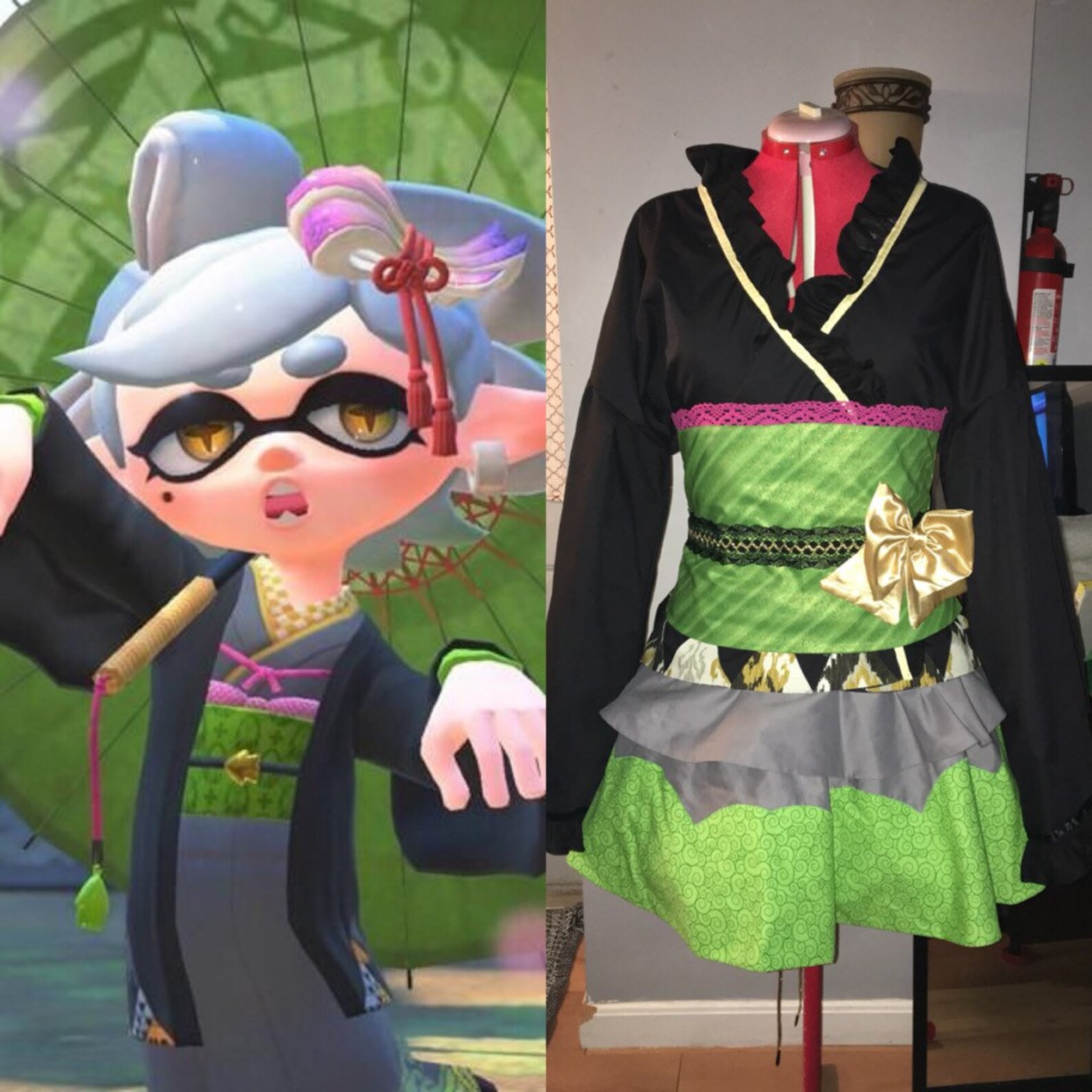 Marie Splatoon 2 Cosplay Kimono Dress Etsy