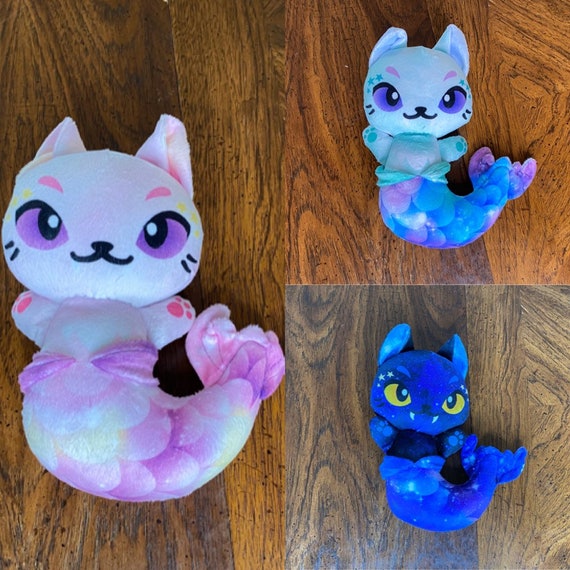 cat mermaid plush