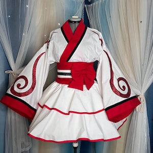 Okami Cosplay Kimono Dress Lolita Spirit Inu