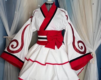 Okami Cosplay Kimono Dress Lolita Spirit Inu