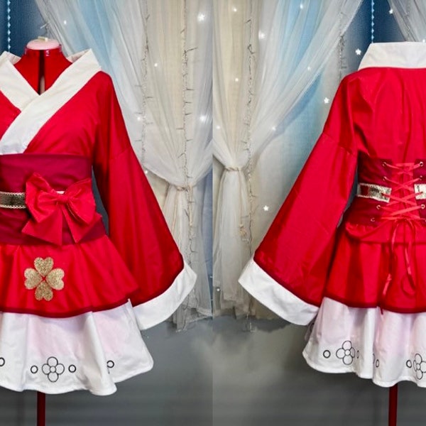 Klee Genshin Impact Cosplay Kimono Dress Lolita