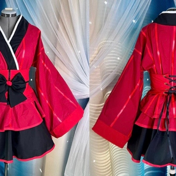 Alastor Hazbin Has Been Hotel Cosplay Kimono Dress Lolita