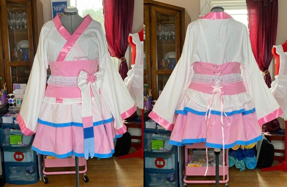 Pokemon Sylveon Cosplay Kimono Dress Gijinka Eeveelutions Etsy