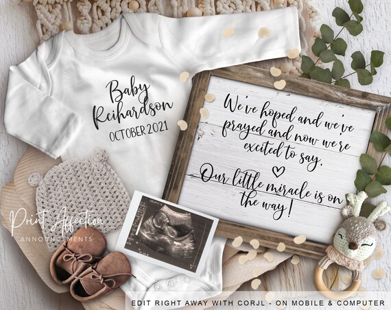 Download Letterboard Announcement Print Affection Digital Announcements