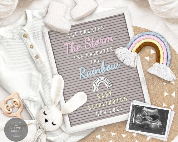 Download Letterboard Announcement Print Affection Digital Announcements