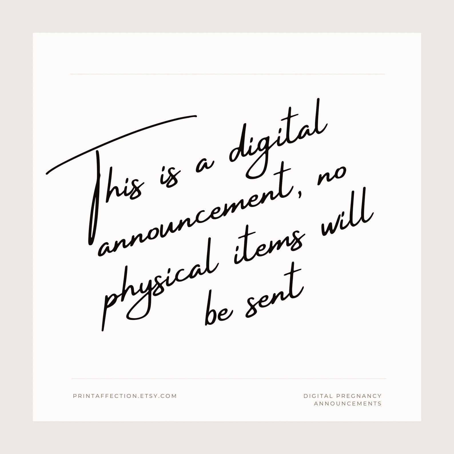 Digital Pregnancy Announcement Pregnancy Announcement for Etsy