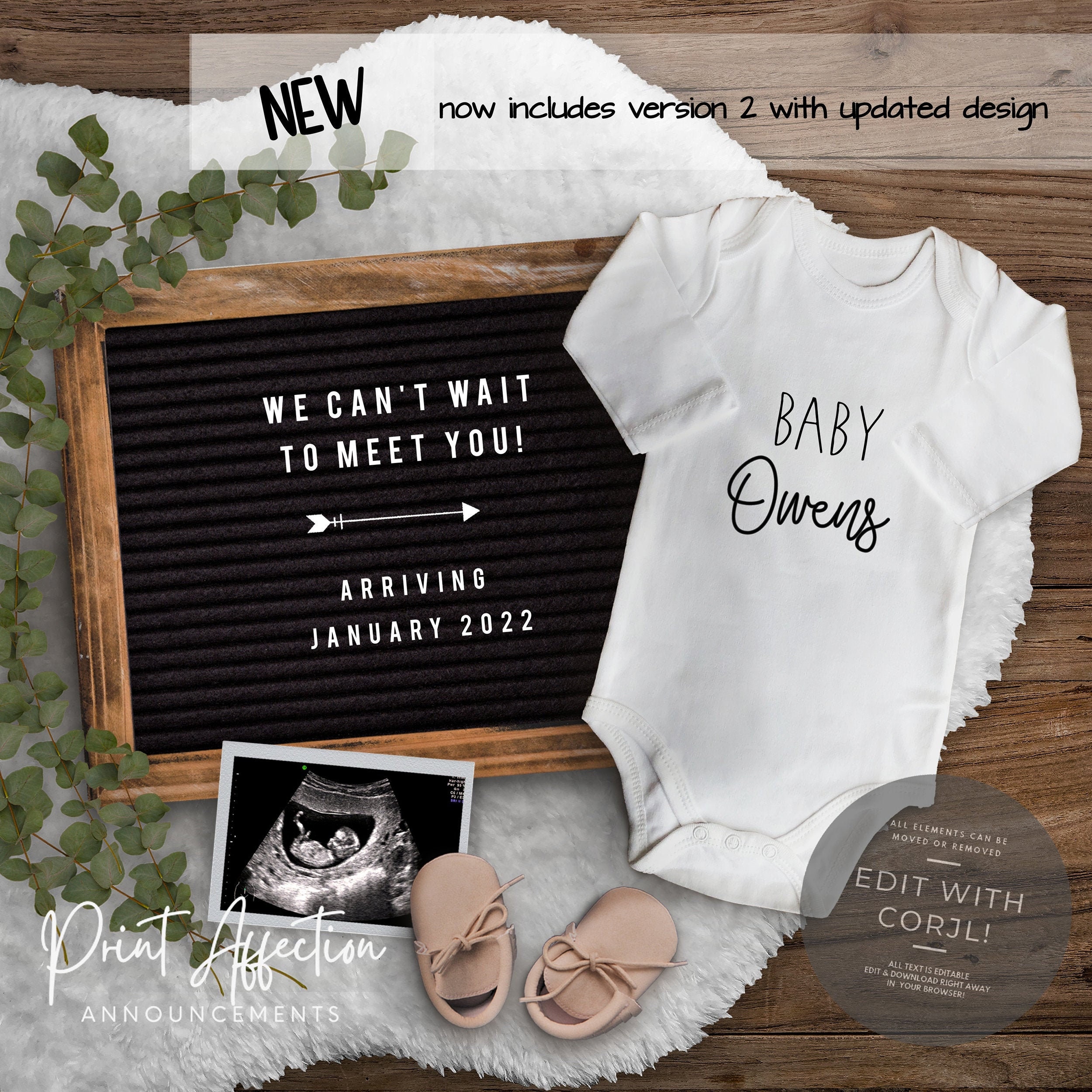 Last Pregnancy Reveal,Last Baby Reveal,You Edit Digital Baby