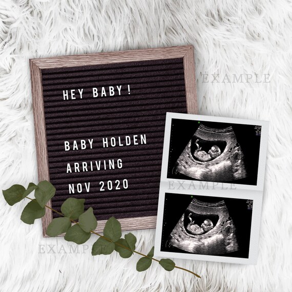 Download Editable Digital Letter Board Pregnancy Announcement for | Etsy