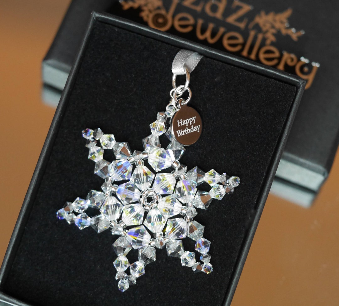 Sparkling Hand Made Small Crystal Christmas Star Tree - Etsy UK