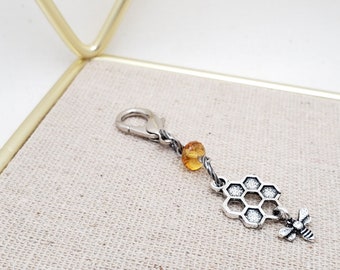 Planner Charm, Bee charm, honey bee, Dangle Charm, Charm for notebook