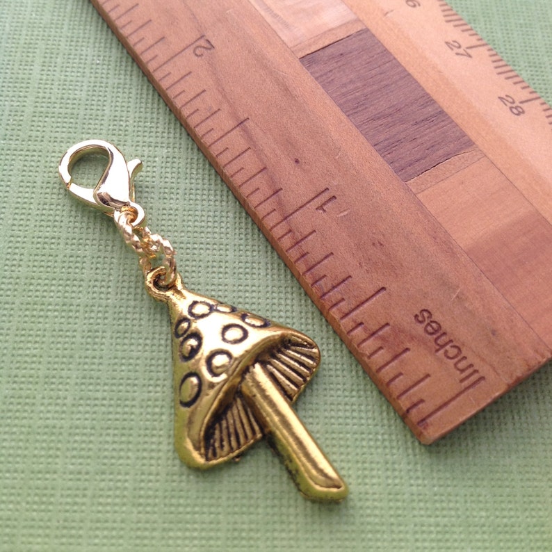 Planner Charm, Mushroom Charm, Charm for notebook image 2