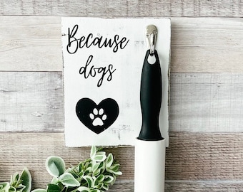 Dog Lint Roller Holder: Dog Lover Gift, Pet Accessory